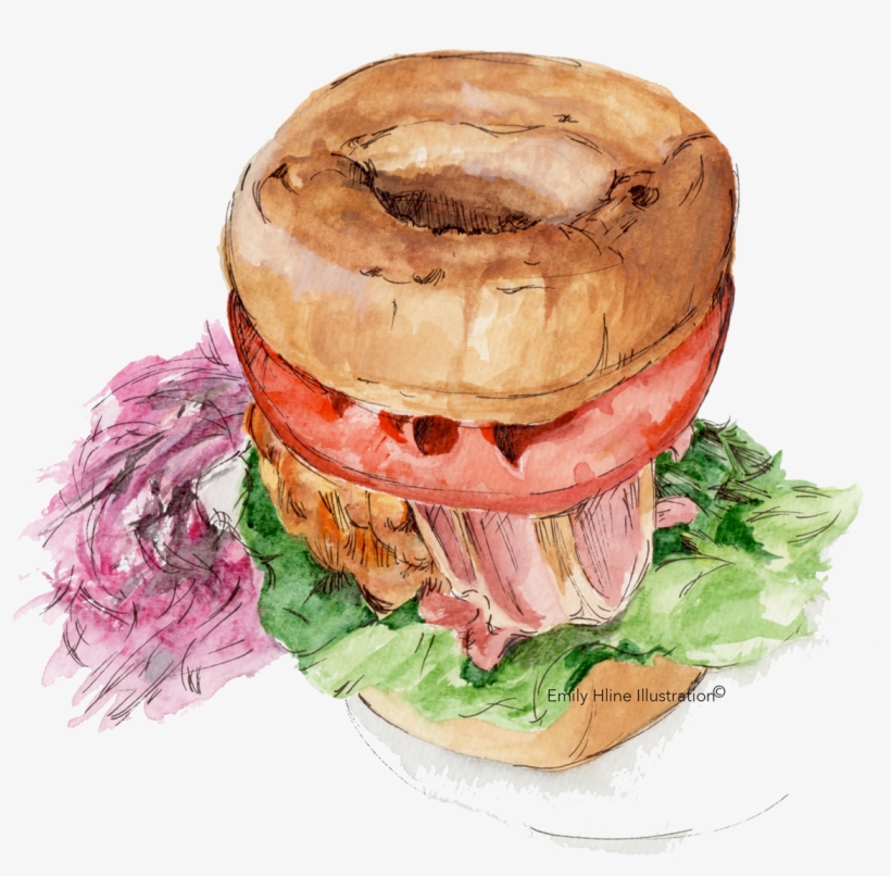 Food Illustration On Behance - Turkey Ham, transparent png download