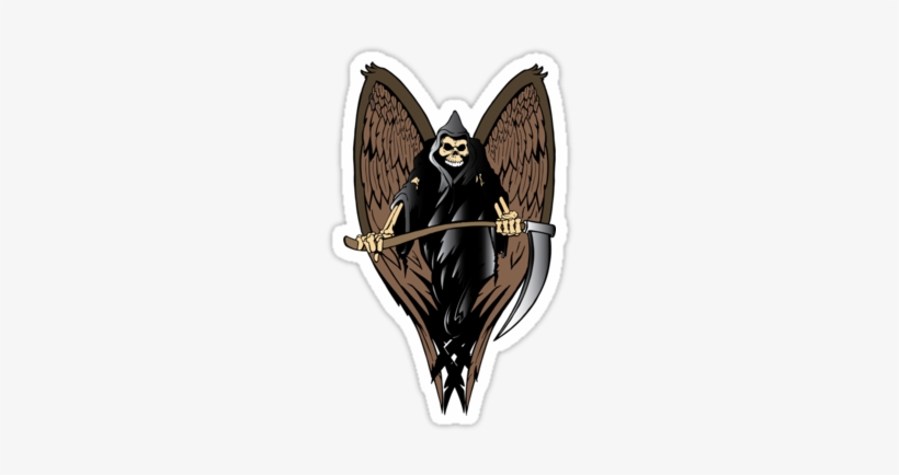 "grim Reaper" Stickers By Rott515 Redbubble - Tote Bag, transparent png download