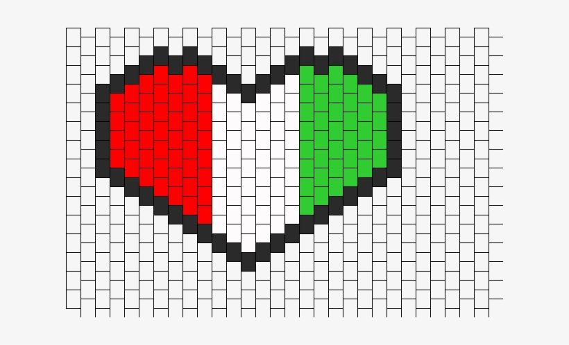 Mexican Flag Bead Pattern - Kandi Mask Patterns, transparent png download