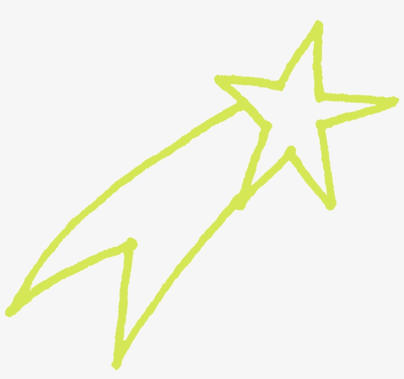 Shooting Star - Green Shooting Star Png Transparent, transparent png download