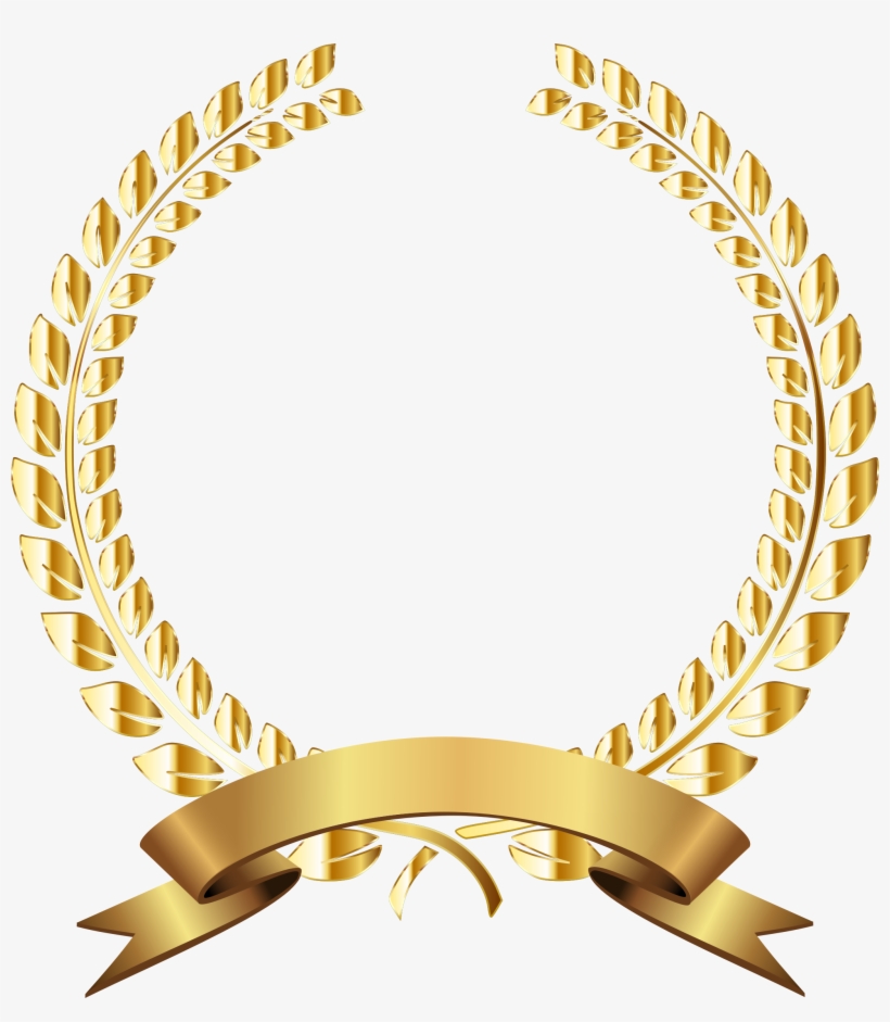 Laurel Wreath Bay Laurel Gold Award Golden Laurel Wreath Png PNG