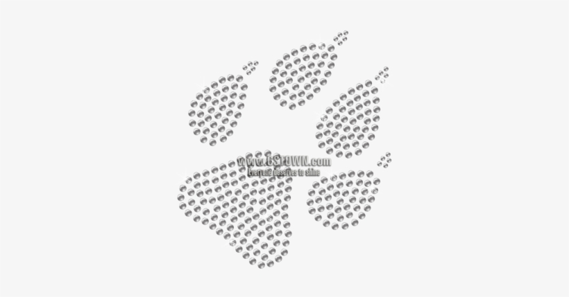 Clear Rhinestone Bear Paw Motif - Cleaning, transparent png download