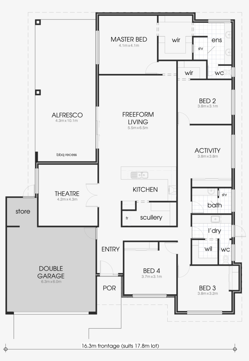The Mikasa Features - Floor Plan, transparent png download
