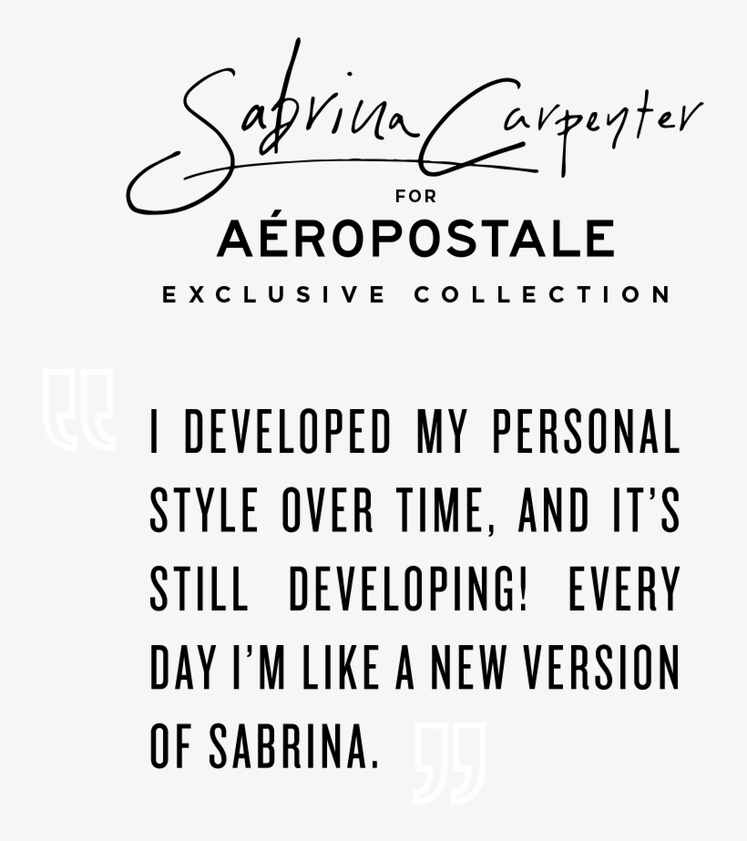 Sabrina Carpenter Clothing Collection Aeropostale - Clothing, transparent png download