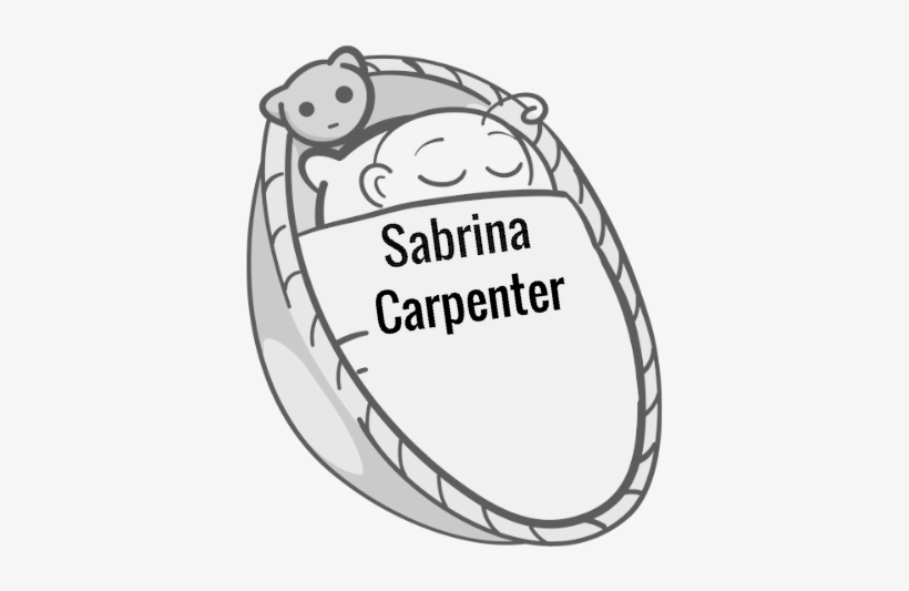 Sabrina Carpenter Sleeping Baby - Social Media, transparent png download