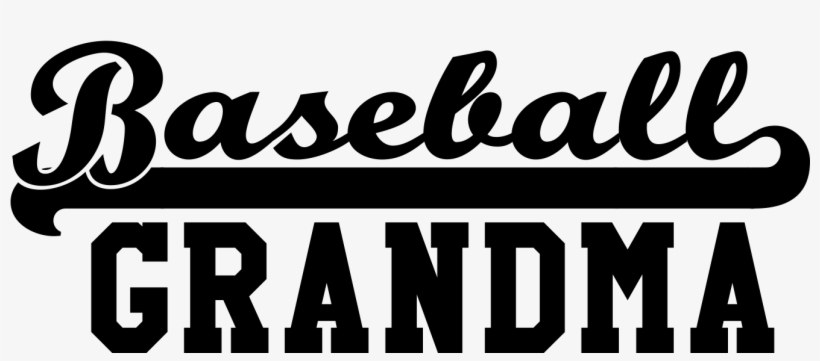Baseball Grandma - Babysitting Black And White Clipart, transparent png download