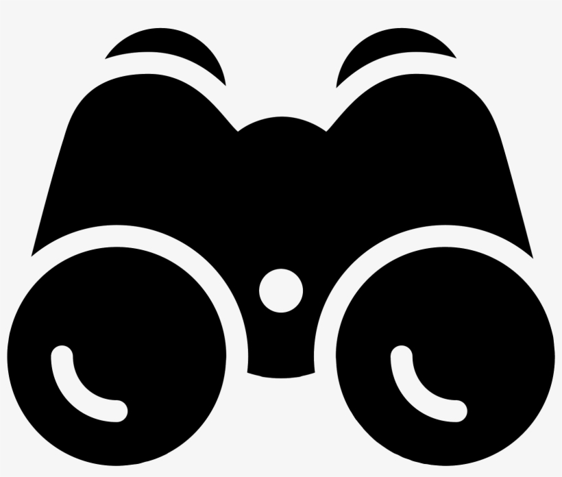 Binoculars Filled Icon - Icon, transparent png download