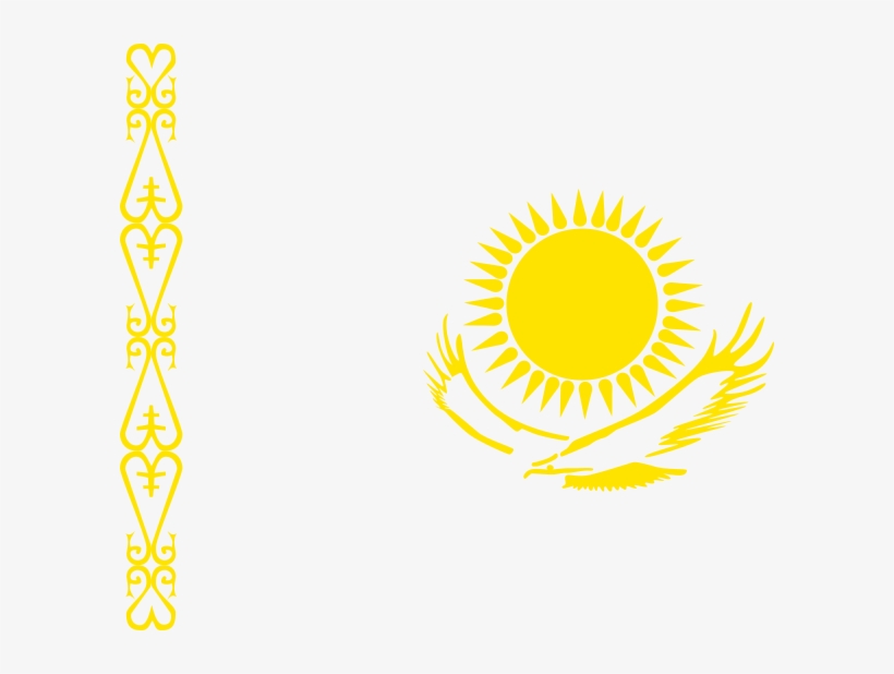 Flag Kazakhstan, transparent png download