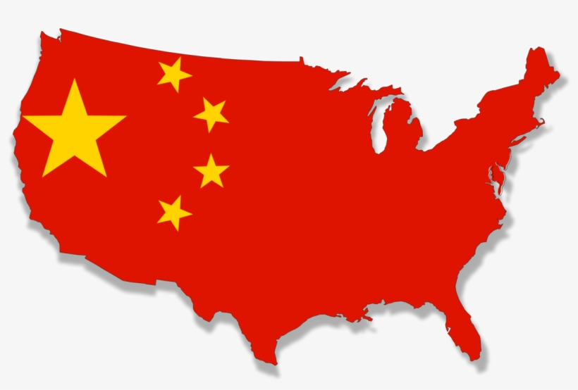 Flag Of The United States Blank Map Geography - China Country Flag Png, transparent png download