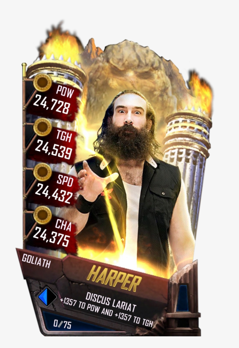 Harper S4 20 Goliath - Wwe Supercard Goliath Cards, transparent png download