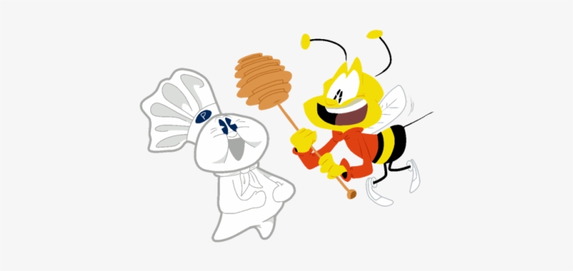 A Dough Boy And A Bee, Cuz Of Reasons - Bee, transparent png download