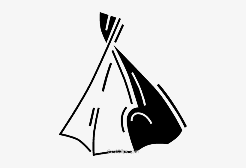 Teepee/wigwam Royalty Free Vector Clip Art Illustration - Tipi, transparent png download
