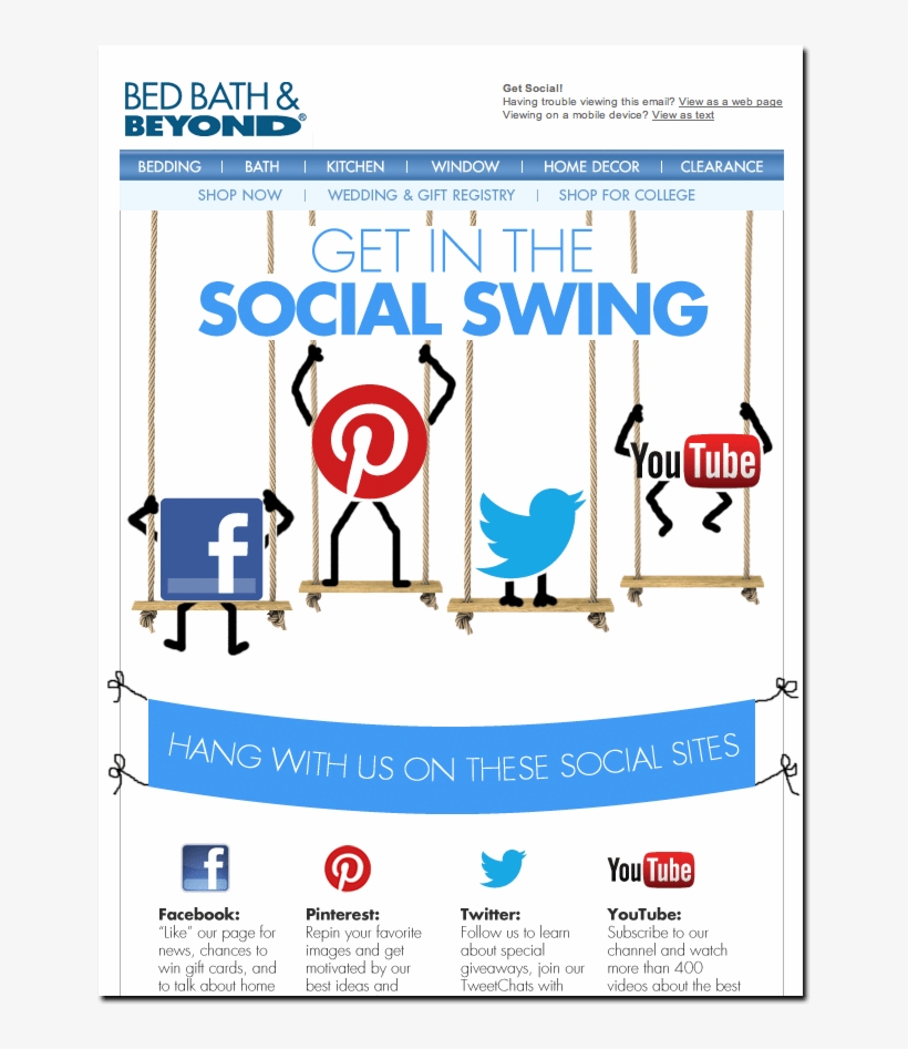 Social Media-focused Email Marketing - Find Us On Social Media Email, transparent png download
