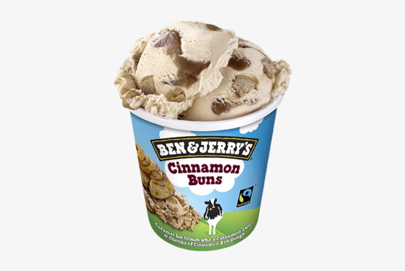 Cinnamon Buns - Ben And Jerry's Non Dairy Cinnamon Bun, transparent png download