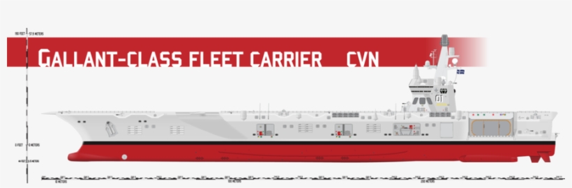 Gallant Class Aircraft Carrier, Fleet Carrier Class - Aircraft Carrier Height, transparent png download