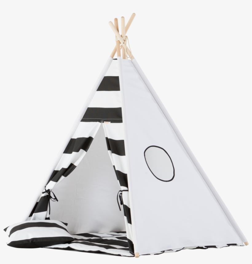 Monochrome Stripes Teepee Set - Tipi, transparent png download