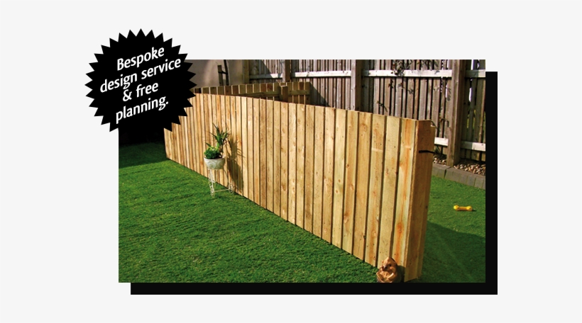 Garden - Decking Used As A Fence, transparent png download
