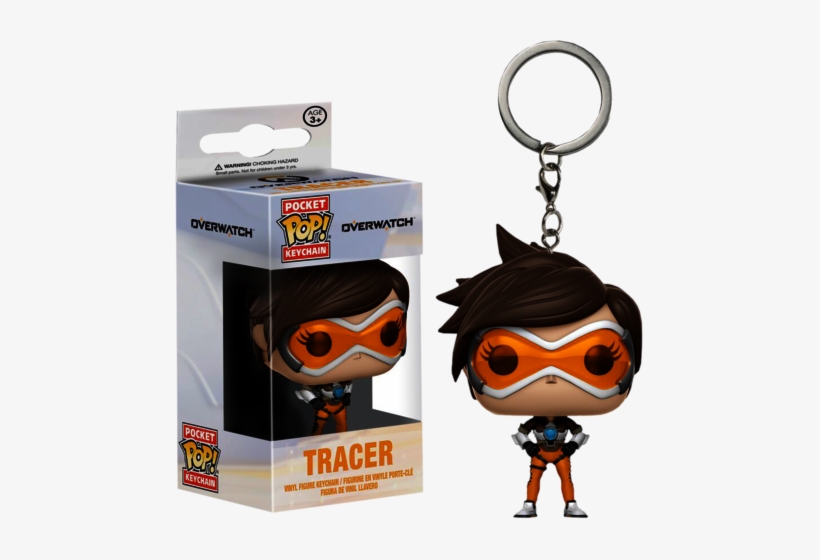 Tracer Vinyl Figure Keychain - Overwatch - Tracer Pocket Pop! Keychain, transparent png download