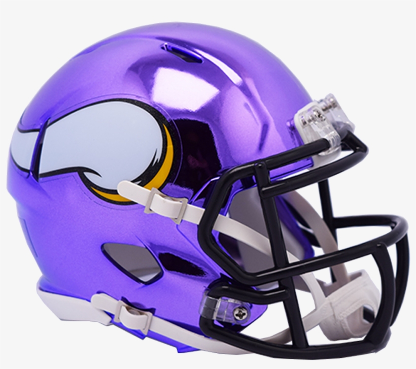 Minnesota Vikings Chrome Riddell Speed Replica Full - Chrome Alternate Nfl Helmets, transparent png download