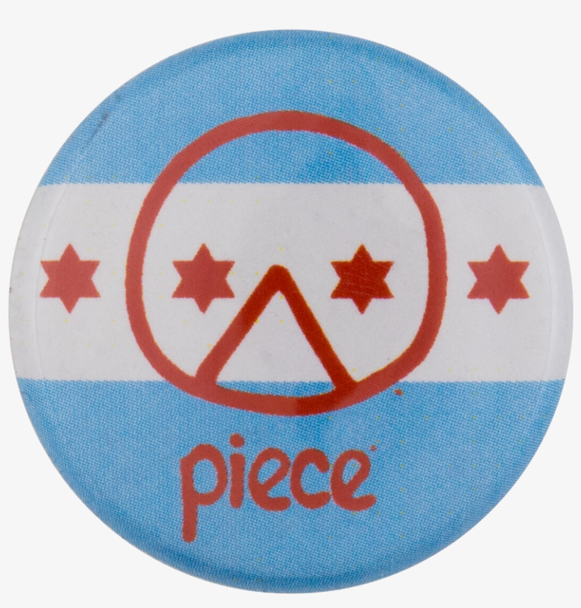 Piece Pizza Chicago Flag Chicago Button Museum - Piece, transparent png download