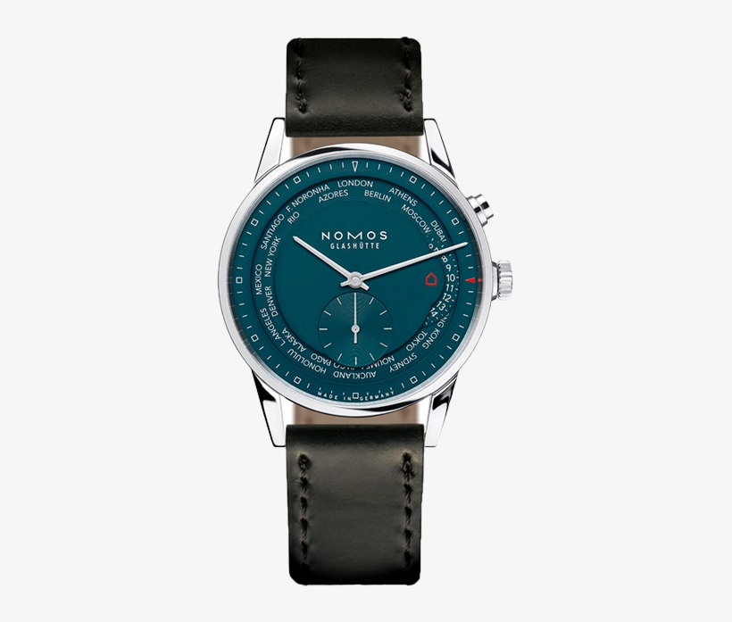 Zurich Worldtimer True Blue Esfera Azul Acero - Nomos Glashütte Zurich Weltzeit Nachtblau, transparent png download