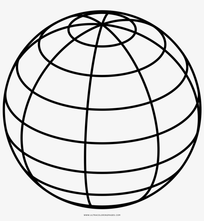 Vector Black And White Page Ultra Pages - Earth Model, transparent png download