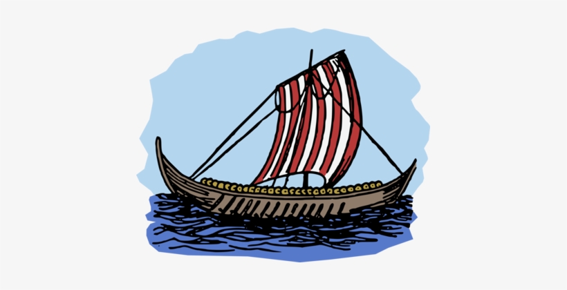 Viking Ships Sailing Ship Sailboat - Viking Boat Clipart, transparent png download