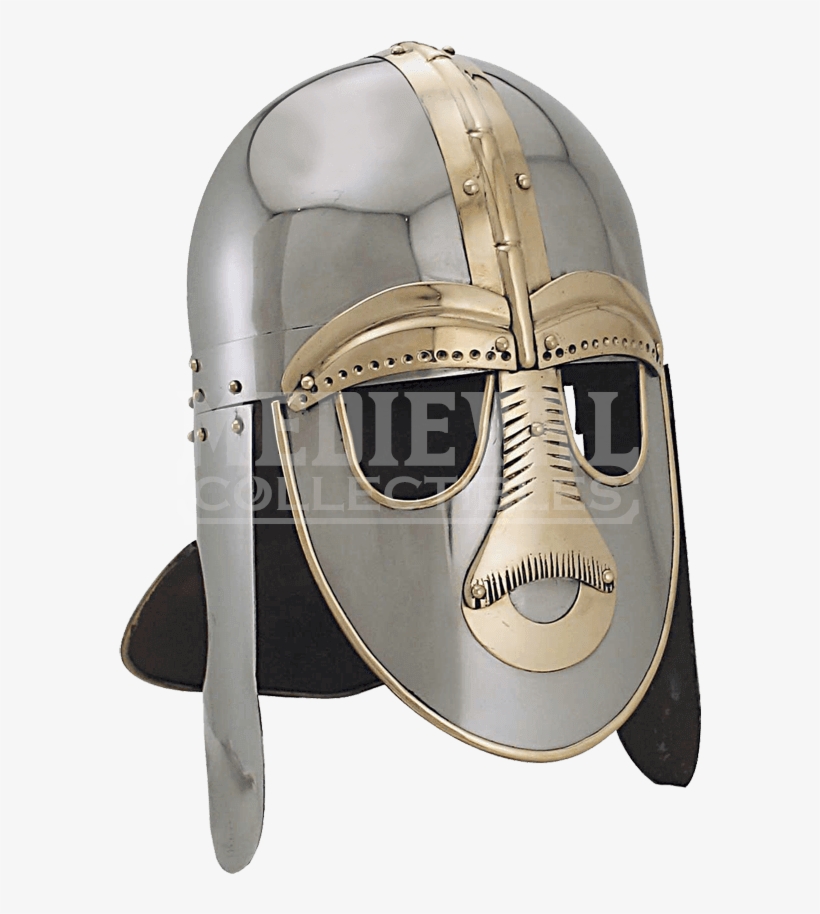 6th Century Sutton Hoo Viking King Helmet - 13th Century Helmet Viking, transparent png download