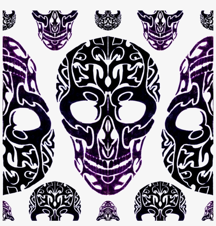 Tribal Skull Pattern By Polybrush On Deviantart Png - Digital Art, transparent png download