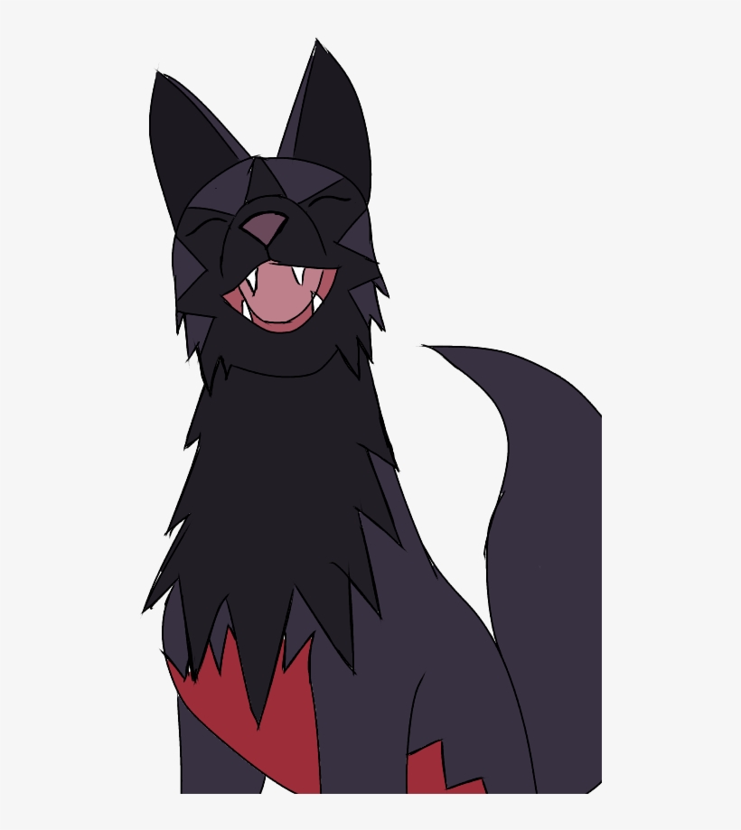Poochyena & Zoroark Fusion - Cartoon, transparent png download