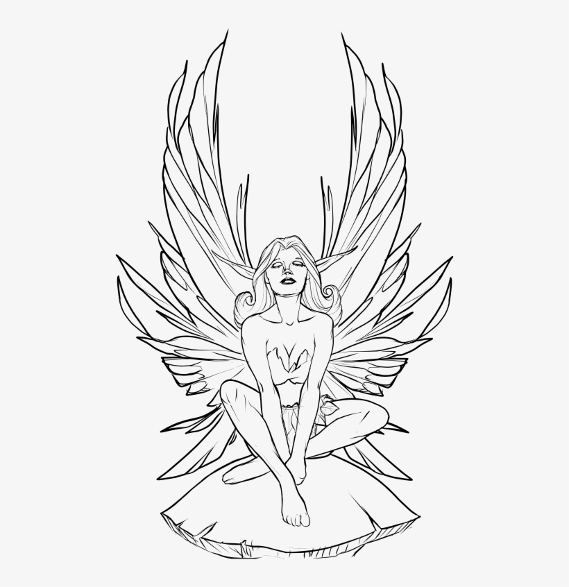 Medium Image - Desenhos De Fadas Para Colorir, transparent png download