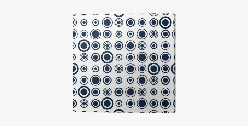 Seamless Pattern With Black Concentric Circles Canvas - Shirt, transparent png download