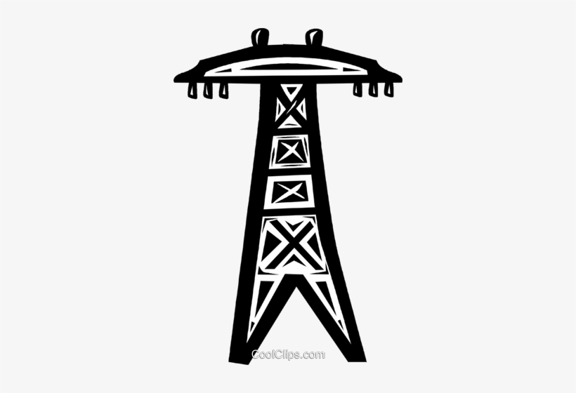 Power Lines Royalty Free Vector Clip Art Illustration - Illustration, transparent png download