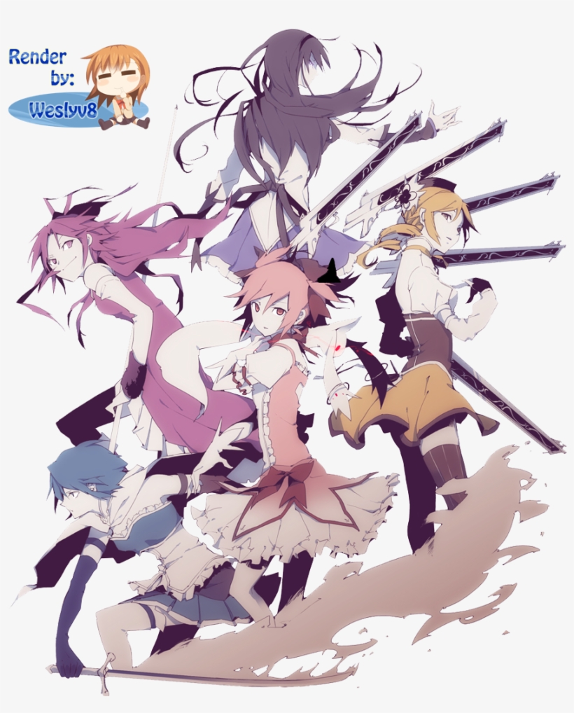 Madoka Magica Con Pokemon, transparent png download