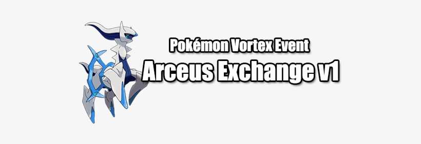 Arceus Exchange V1 Header Front - Pokémon, transparent png download
