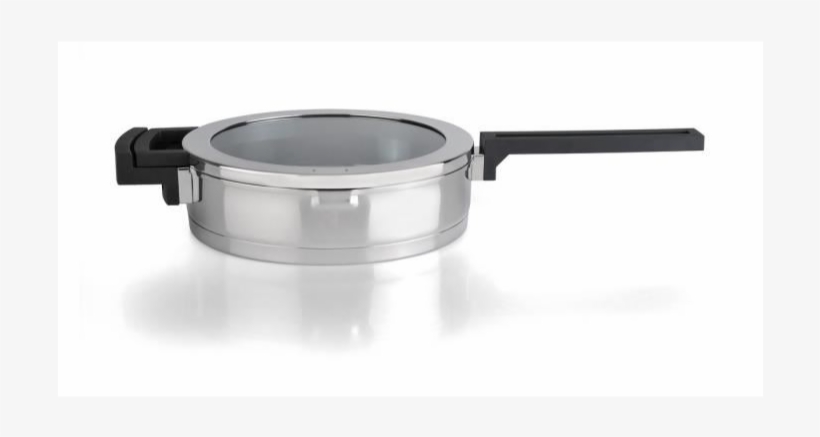 Neo Glass 10in Covered Deep Skillet - Berghoff Neo 10'' Deep Skillet With Lid, Silver, transparent png download