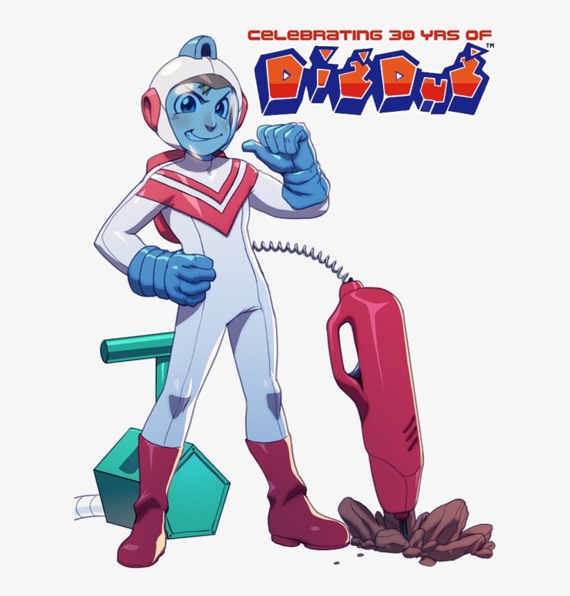 Taizo Hori As He Appears For His 30th Anniversary Of - Dig Dug Fan Art, transparent png download