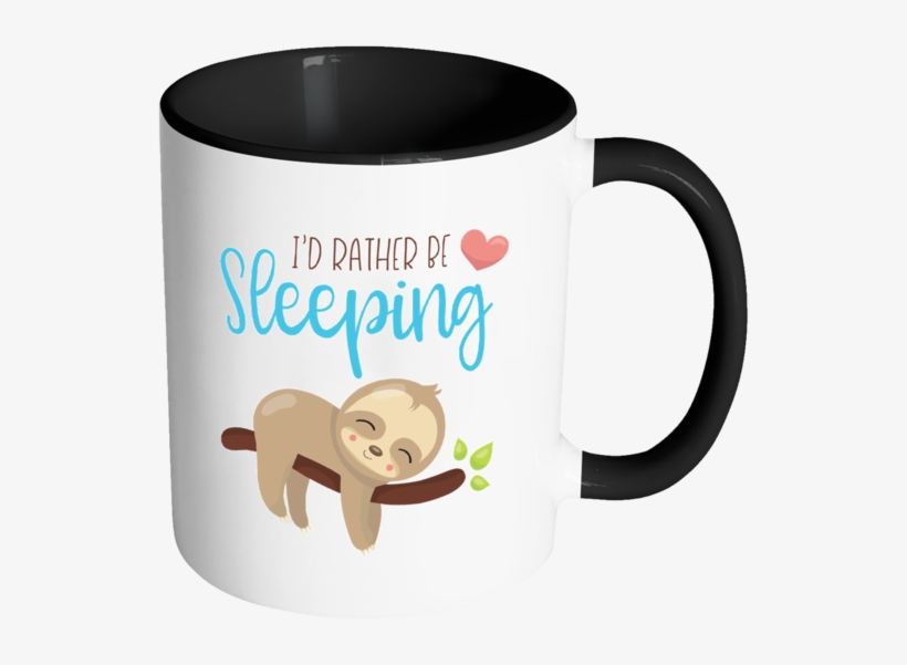 I'd Rather Be Sleeping Color Accent Coffee Mug Choice - Funny Physics, transparent png download