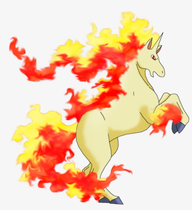 Rapidash ) My Favorite Pokemon - Pokemon Rapidash, transparent png download