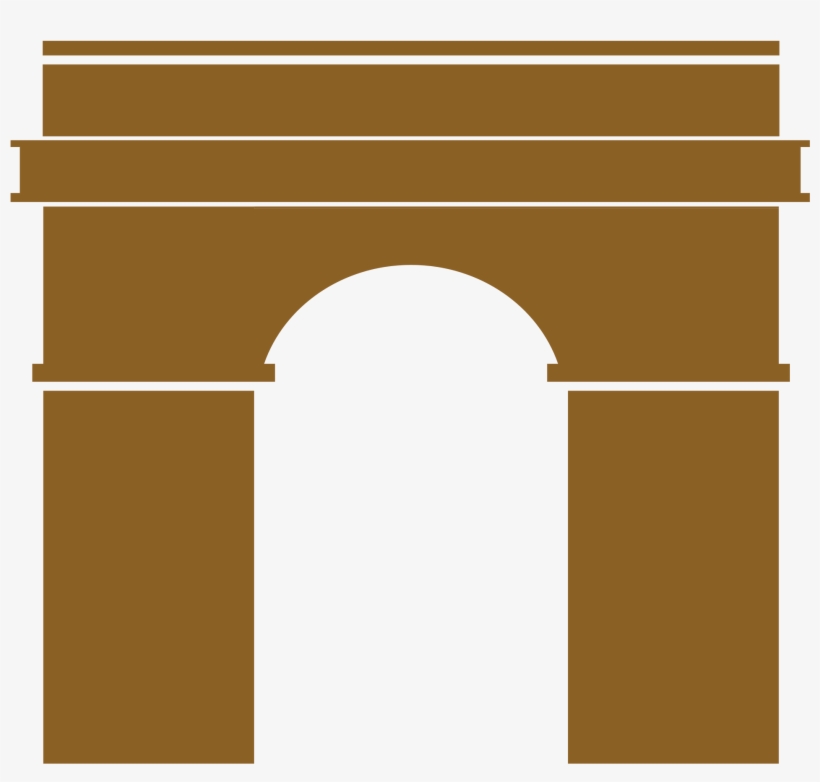 Drawing Arc De Triomphe Banner Download - Arc De Triomphe Logo, transparent png download