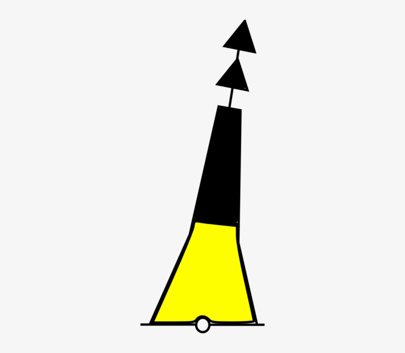 Cardinal Buoy North - Types De Bouee De Navigation, transparent png download