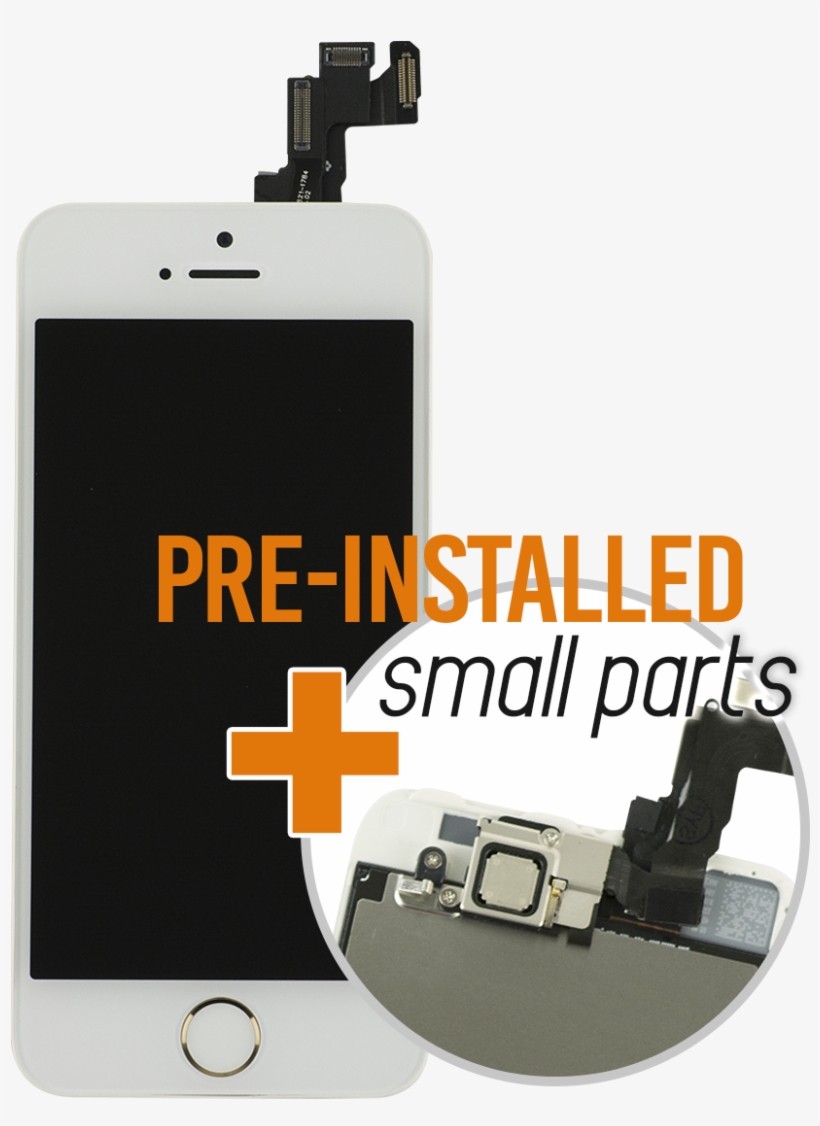 Iphone 5s White/gold Display Assembly With Front Camera - Arsenal Fans Club Indonesia, transparent png download