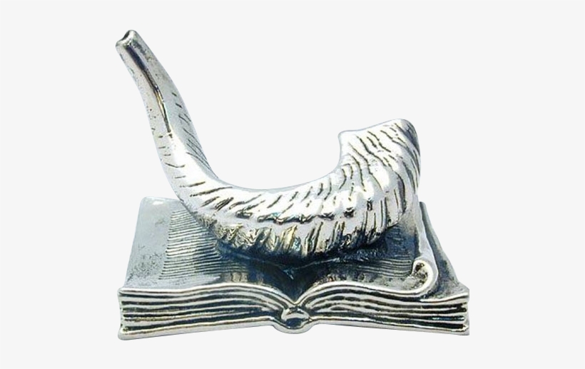 Sterling Silver Shofar Torah Book - Sterling Silver Shofar+torah Book, transparent png download