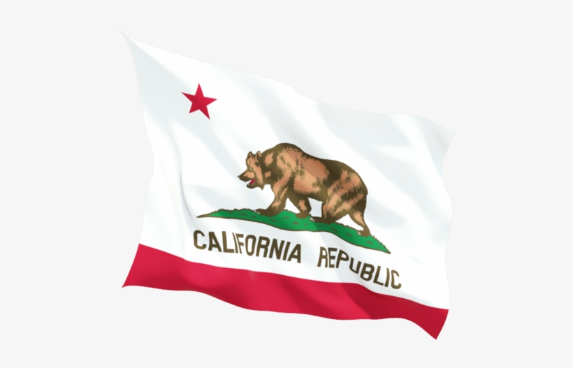 California Republic Flag Sticker, transparent png download