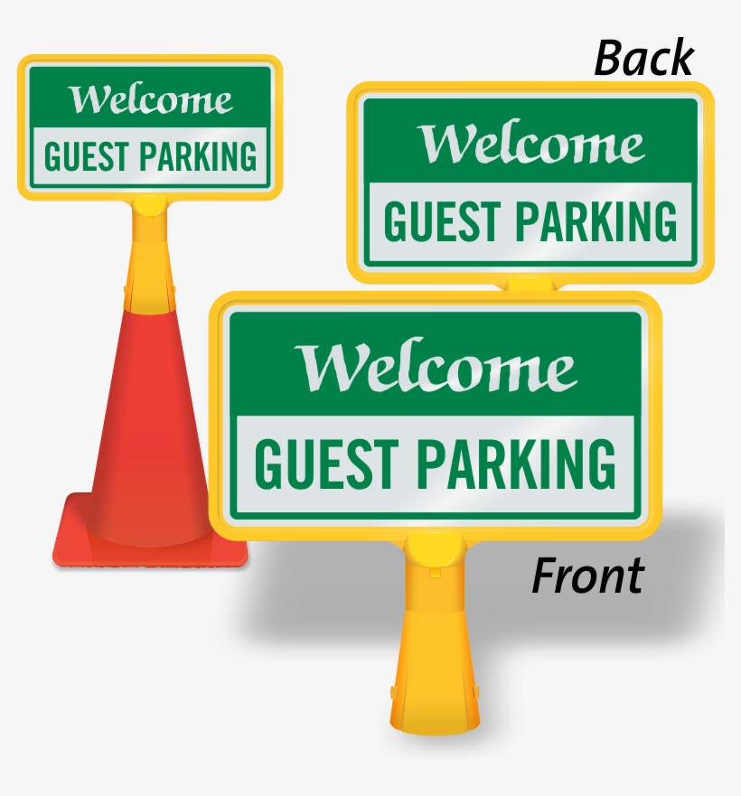 Guest Parking - Do Not Block Driveway Cones, transparent png download