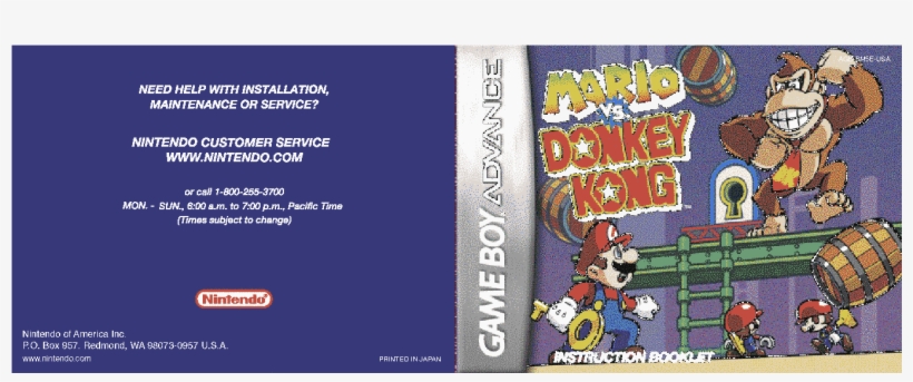 Mario Vs Donkey Kong Nintendo Game Boy Advance, transparent png download