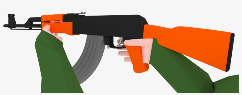 Graphic Library Stock Low Poly Arms Pack Opengameart - Assault Rifle, transparent png download