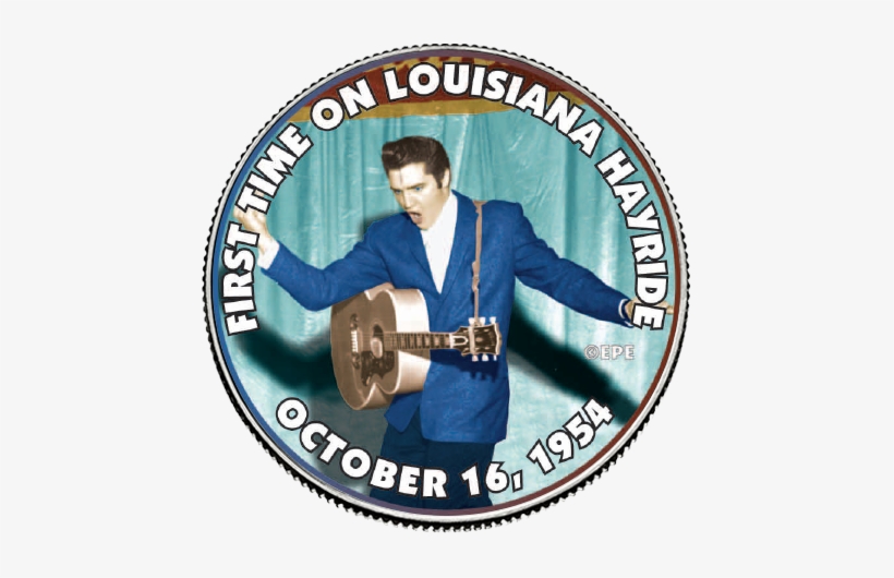 Elvis Presley "first Time On Louisiana Hayride" Colorized - Elvis Presley, transparent png download