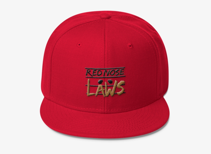 Red Nose Laws Wool Blend Red Snapback Cap - Make Truth Great Again, transparent png download