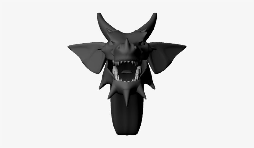 Dragon Head Work In Progress W/maya - Weapon, transparent png download